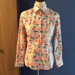 NWT Cotton Doux rainbow button up dress shirt